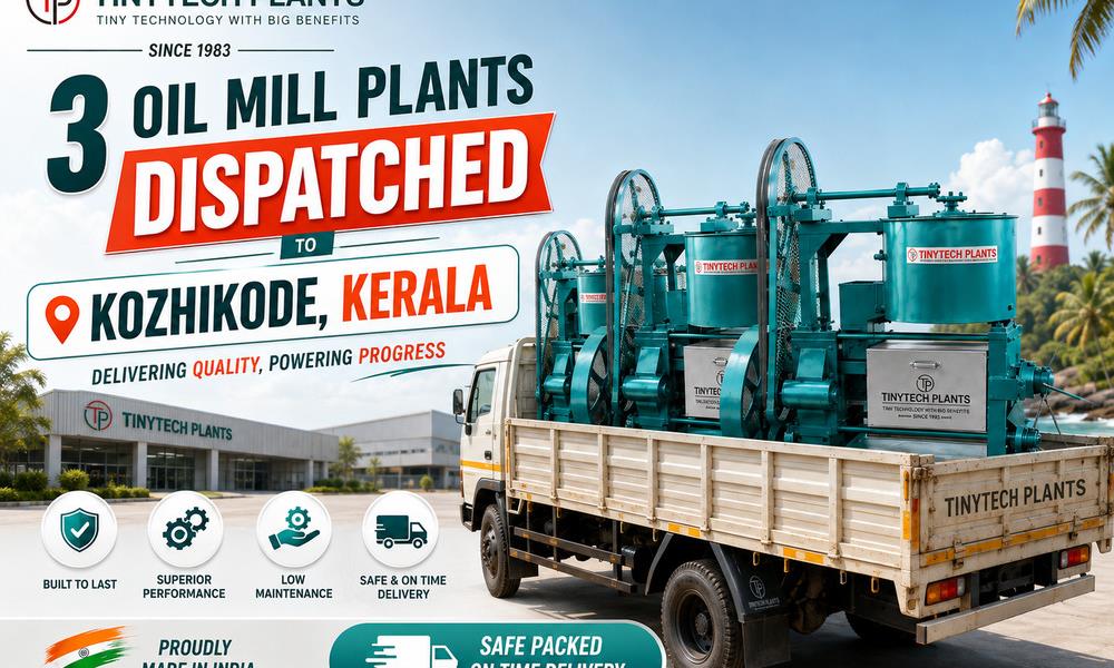 High Quality Three Oil Mill Expellers Dispatched to Kozhikode Kerala